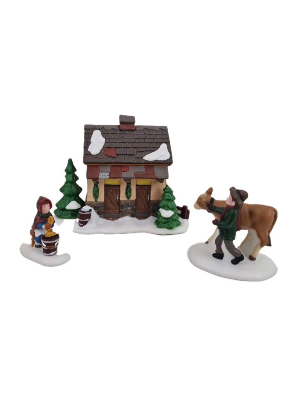 Department 56 Tending The New Calves 58395 Heritage Village Christmas Figurine